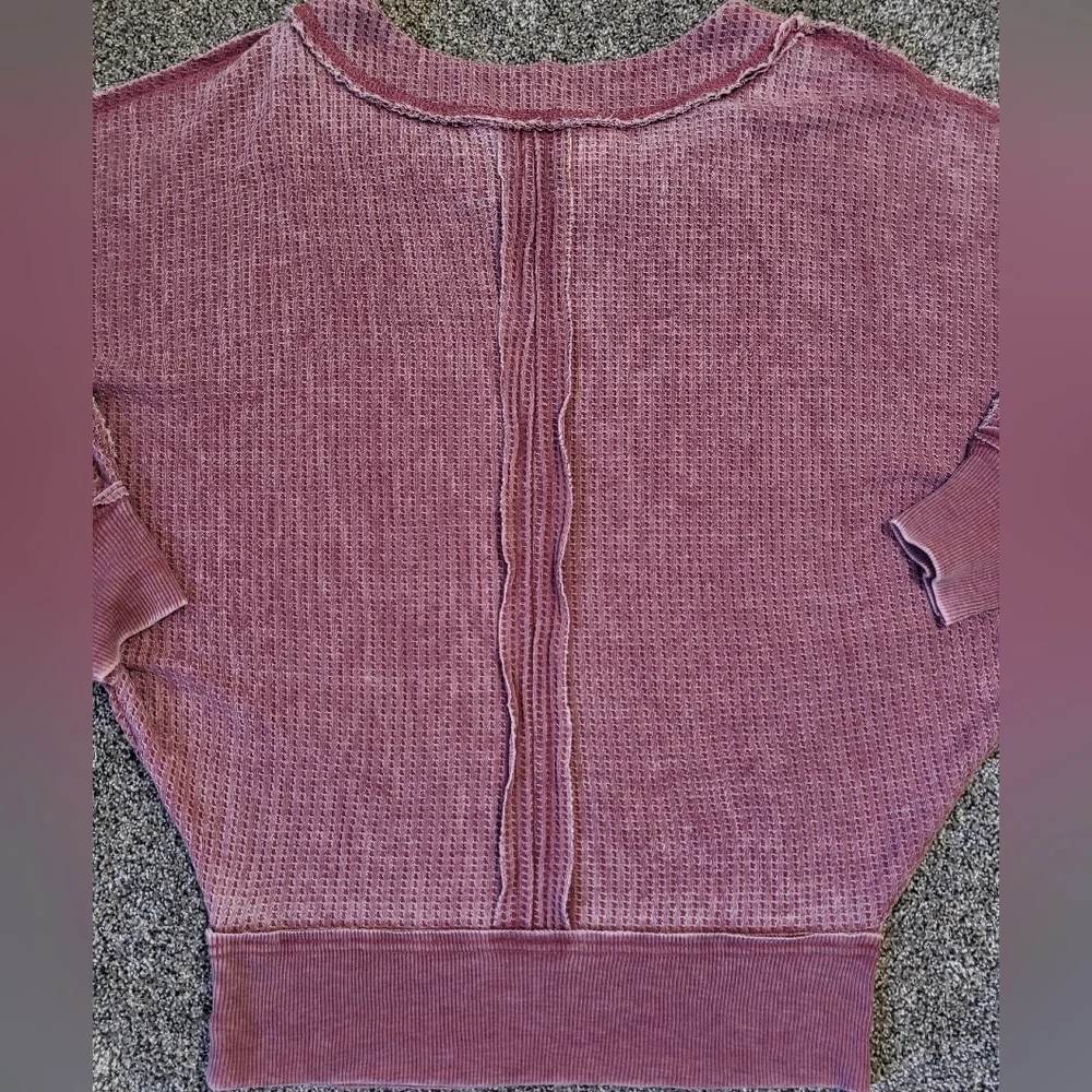American Rag Pink Stretch Distressed Raw Edge Seams Size Small - Picture 8 of 15